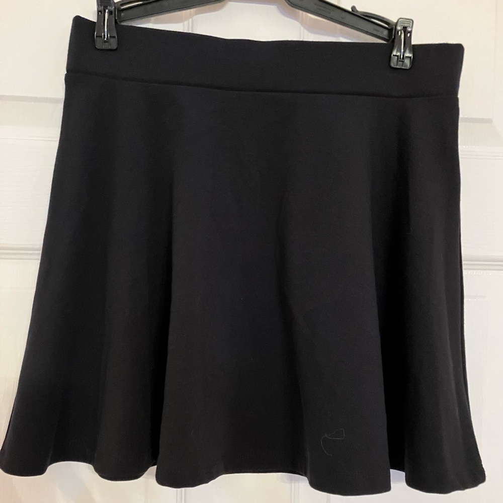 Black short skirt